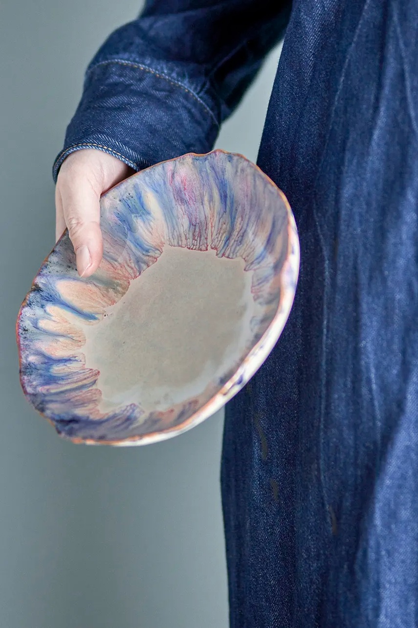 Γαβάθα Bloomingville Amalia 350 ml χρώμα: μπλε φωτογραφία