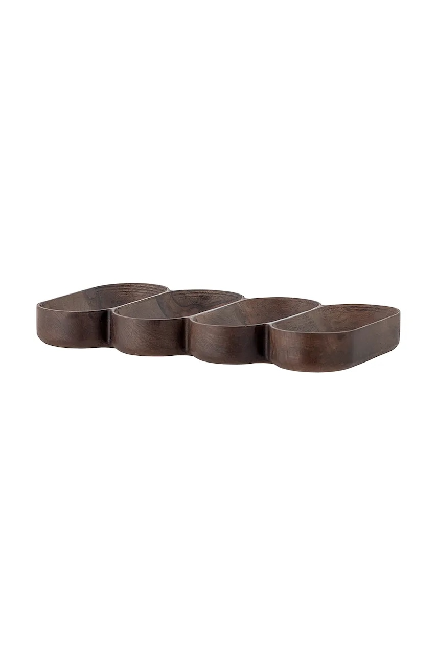 Bloomingville tavă decorativă Maluna 33 x 3,5 x 17,5 cm culoarea maro