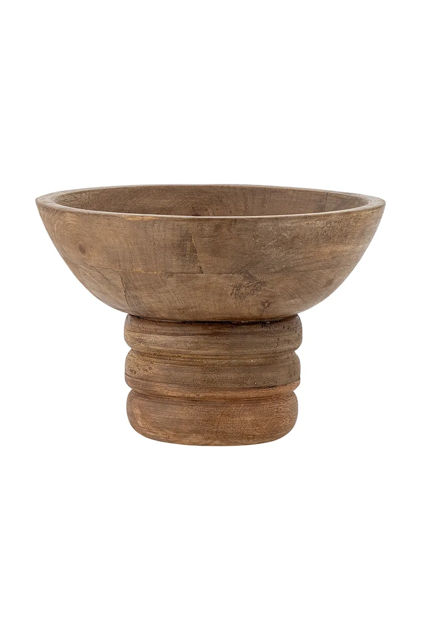 Bloomingville bol decorativ Nanuka 20,5 x 14,5 cm culoarea maro