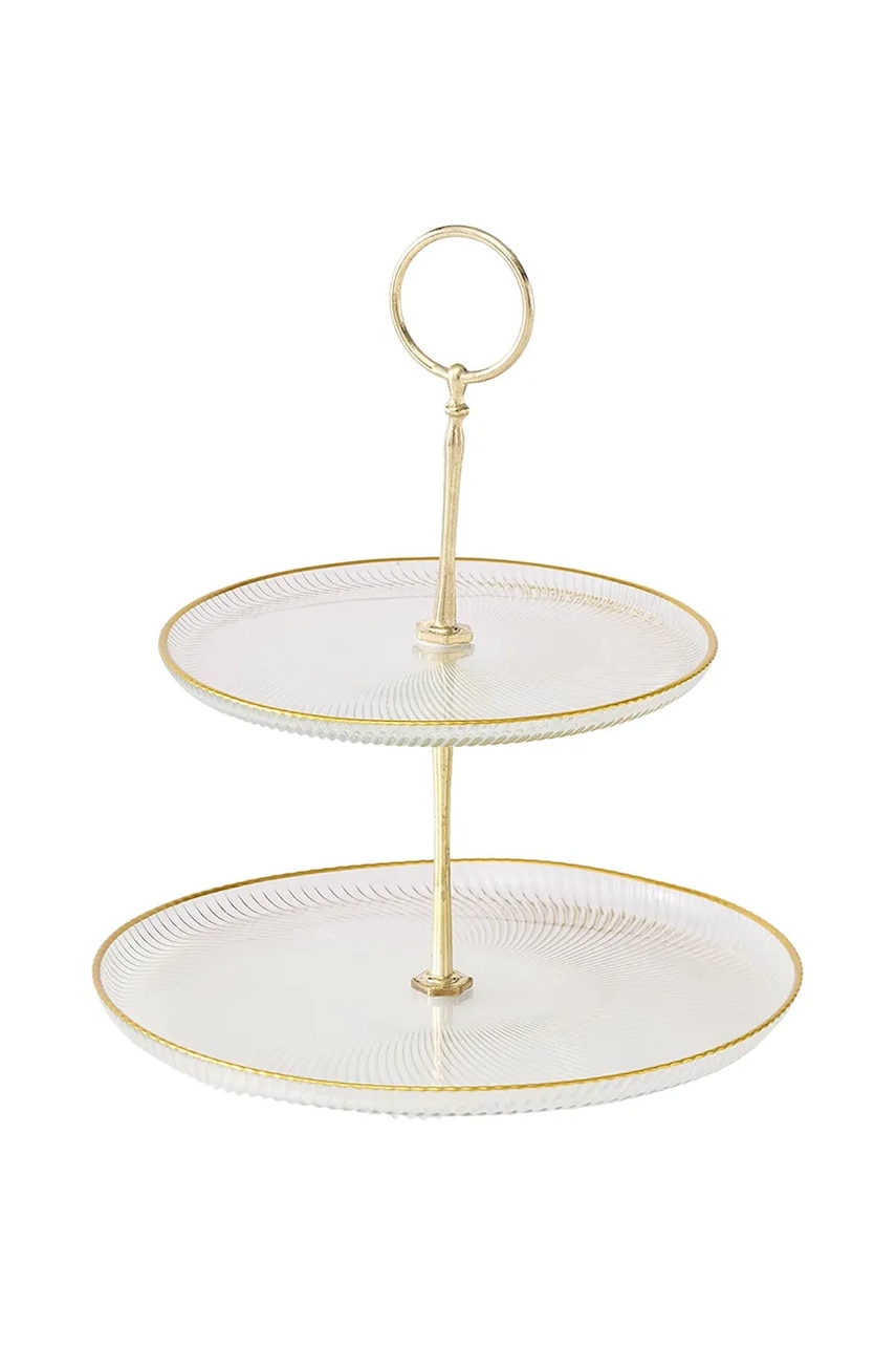 Boltze etajeră Mirol 25 cm culoarea transparent