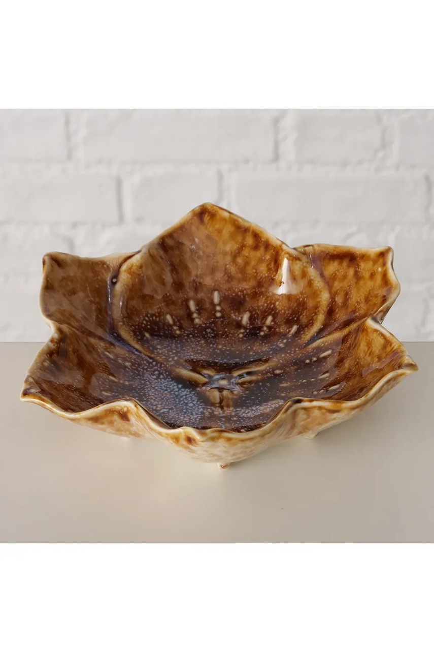 Διακοσμητικό μπολ Boltze Maryana 300 ml χρώμα: καφέ φωτογραφία