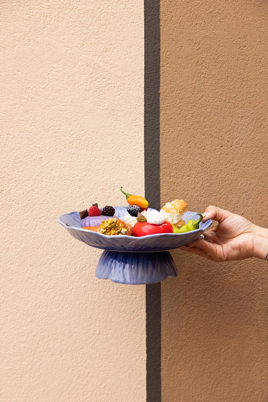 Βάση σερβιρίσματος Byon 26x9,5 cm χρώμα: μπλε φωτογραφία