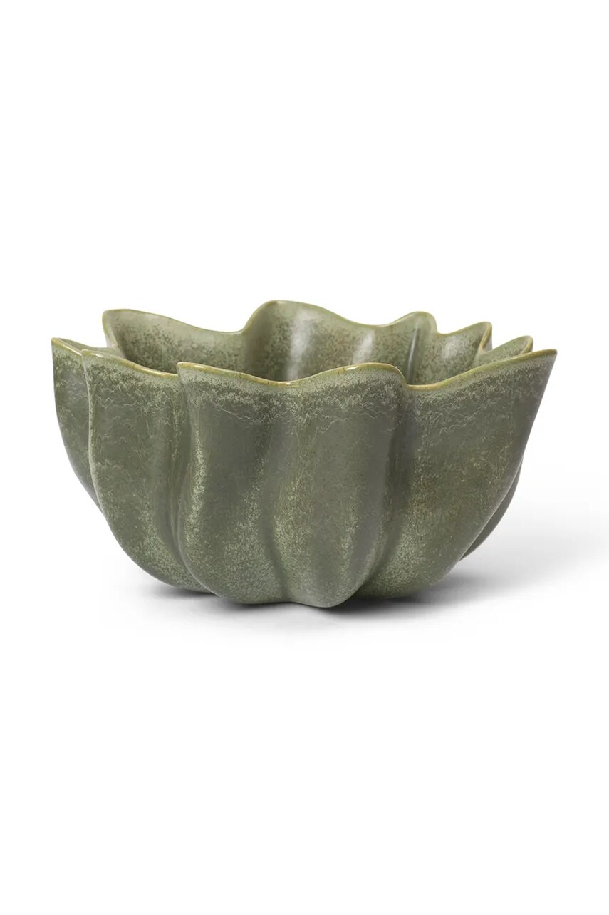 ferm LIVING bol decorativ Nium culoarea verde