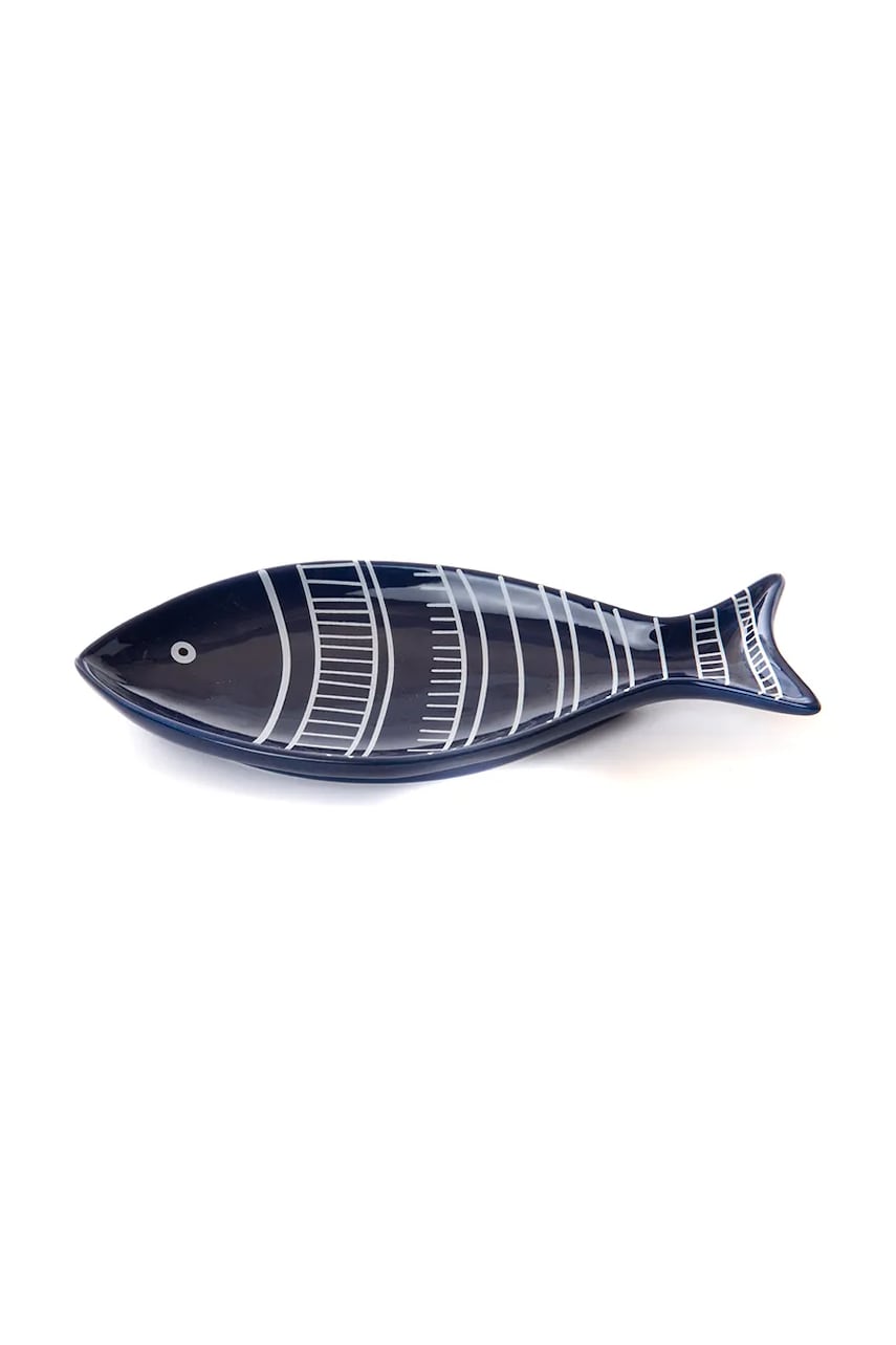 home & lifestyle farfurie de servire culoarea bleumarin