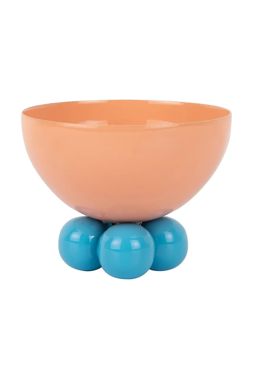 Levně Dekorativní miska Present Time Double Funky M oranžová barva