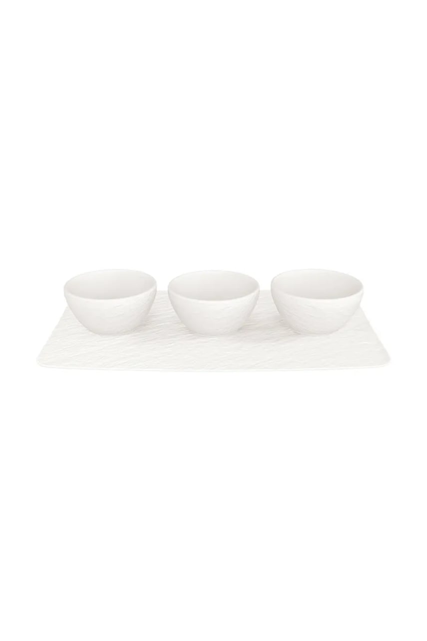 Levně Miska na dip Villeroy & Boch 3-pack bílá barva