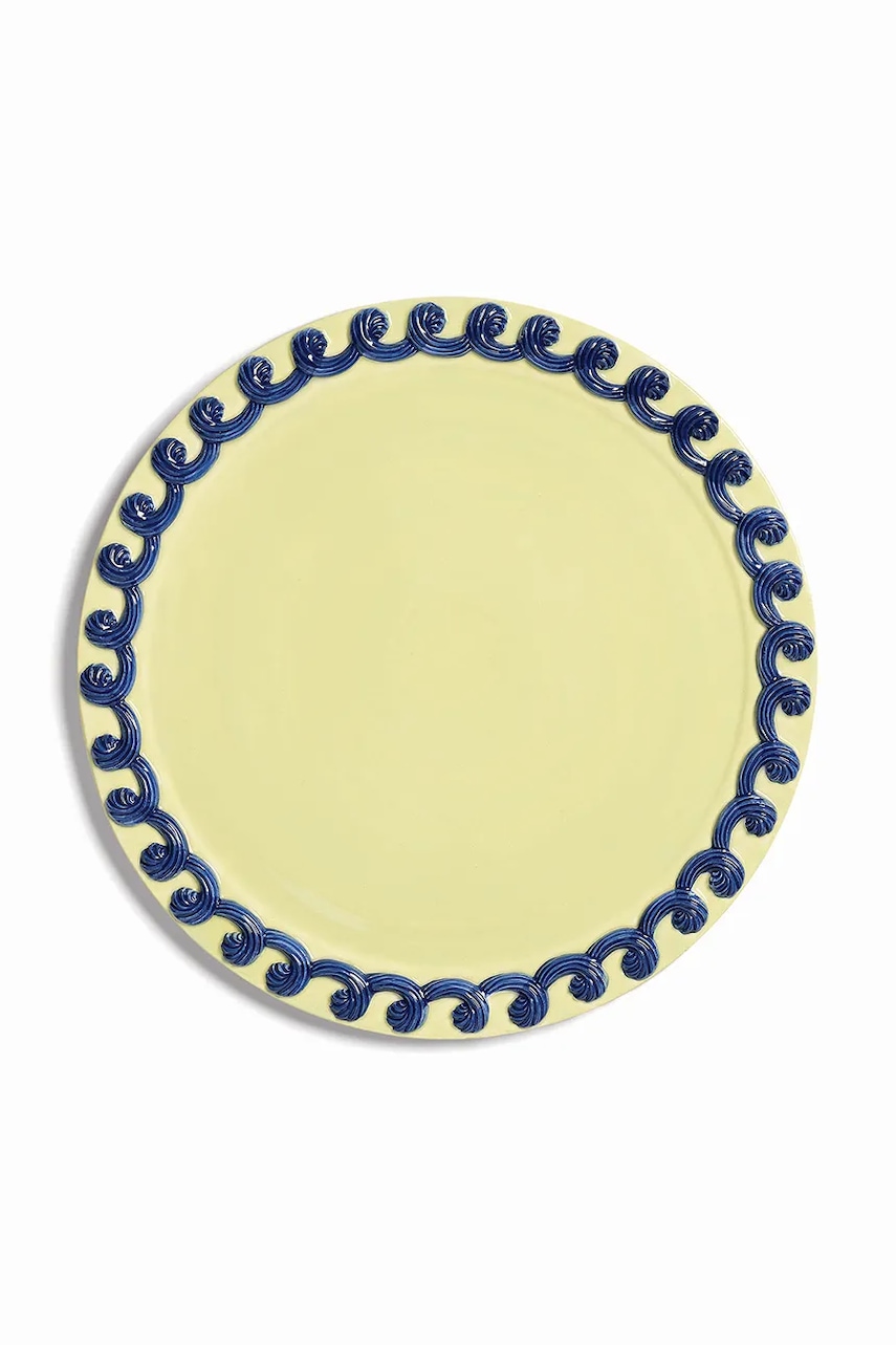 &k amsterdam farfurie de servire culoarea verde