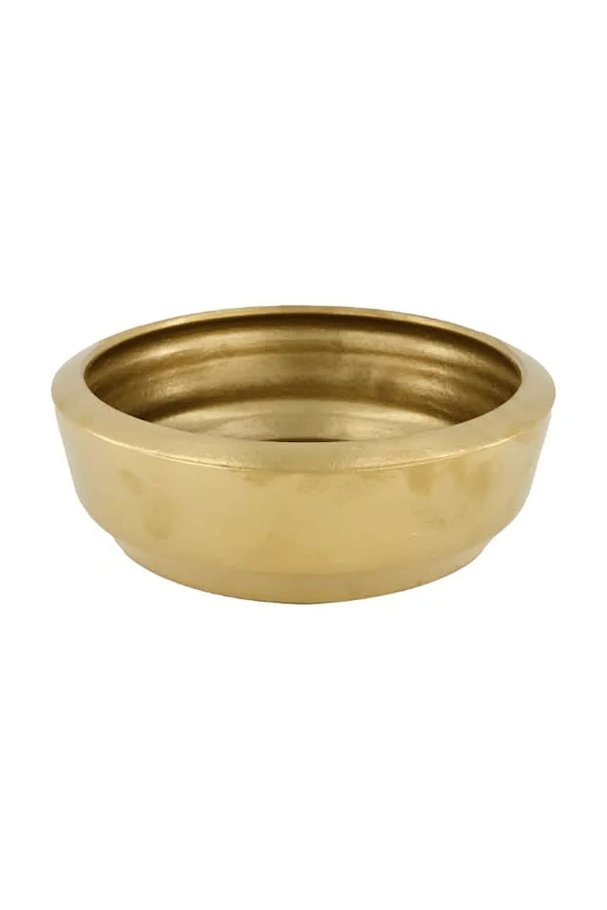 Levně Dekorativní miska home & lifestyle 26 x 26 x 9 cm žlutá barva