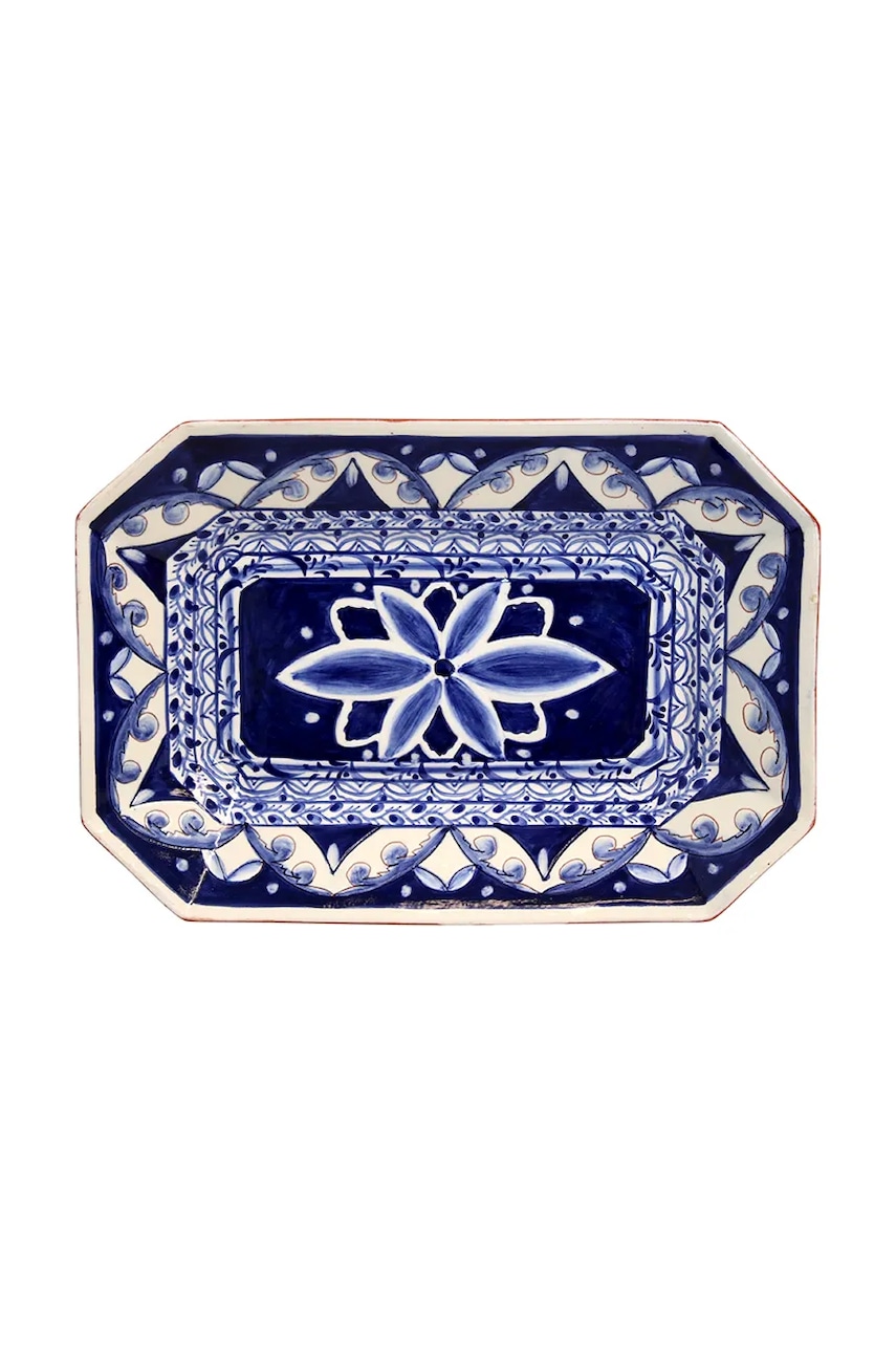 Costa Nova farfurie de servire .Alentejo 34 cm culoarea bleumarin