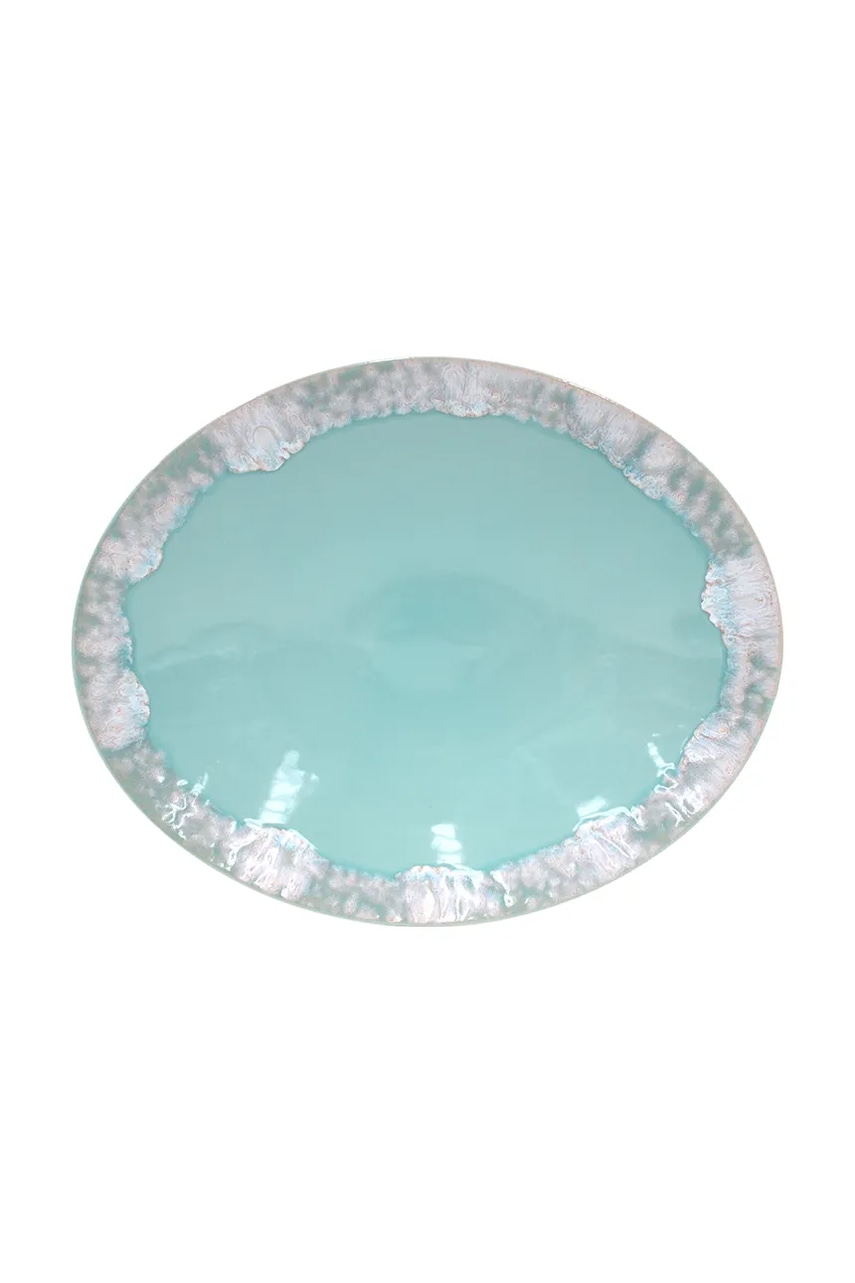 Costa Nova farfurie de servire Taormina 40 cm culoarea turcoaz