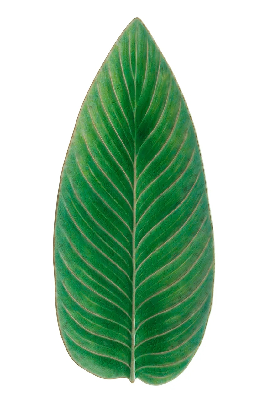 Costa Nova farfurie de servire Riviera Strelizia 40 cm culoarea verde