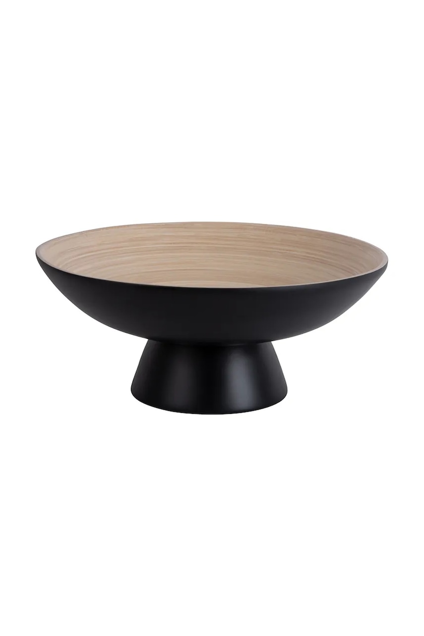 Present Time bol decorativ Fruit Bowl Puro 30 cm culoarea negru
