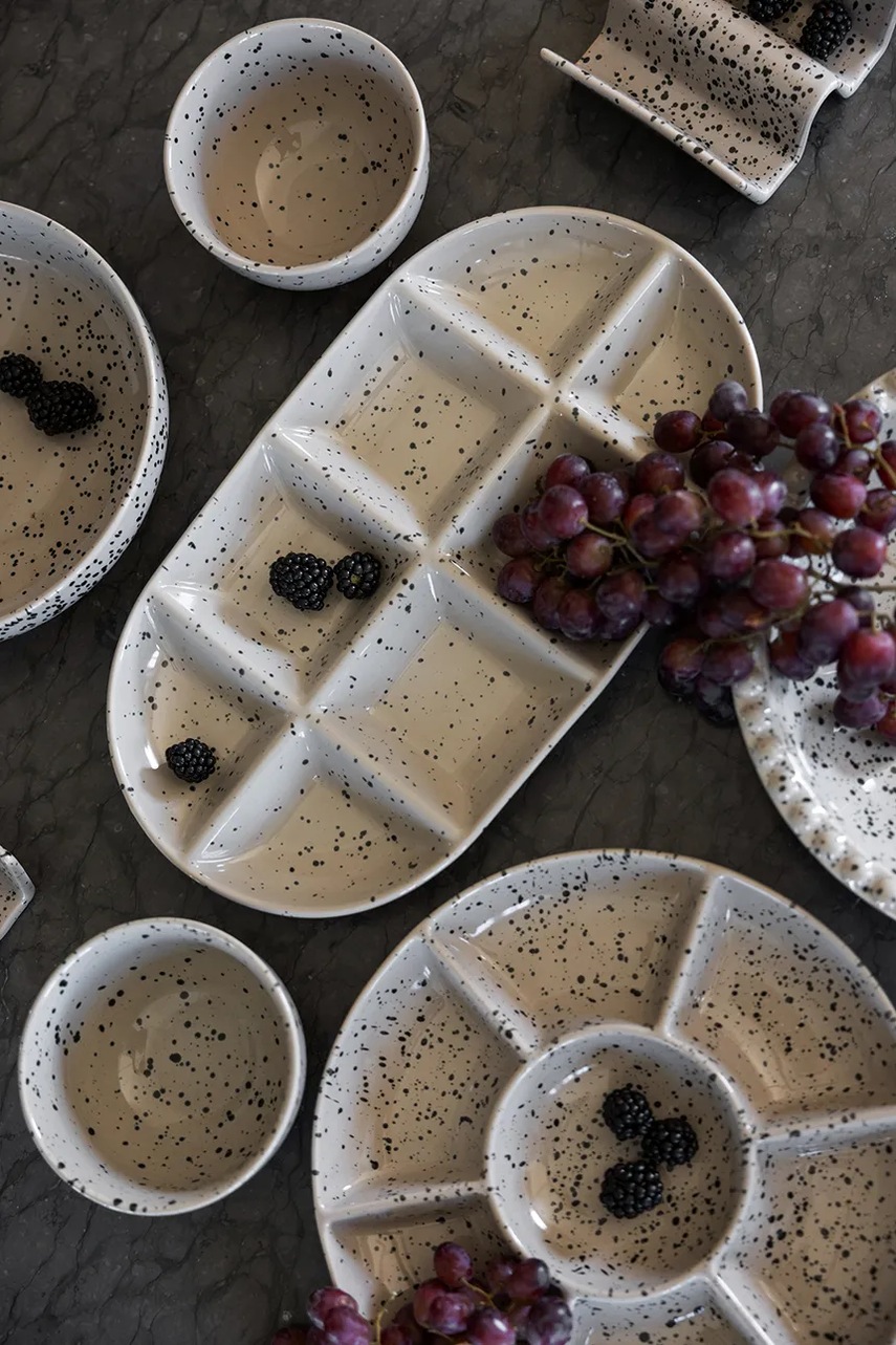 Πιάτο σερβιρίσματος Sagaform Ditte 20 cm χρώμα: γκρι φωτογραφία