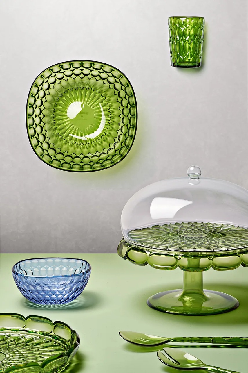 Βάση για τούρτες με αμπαζούρ Guzzini Vanity S/30 cm χρώμα: πράσινο φωτογραφία