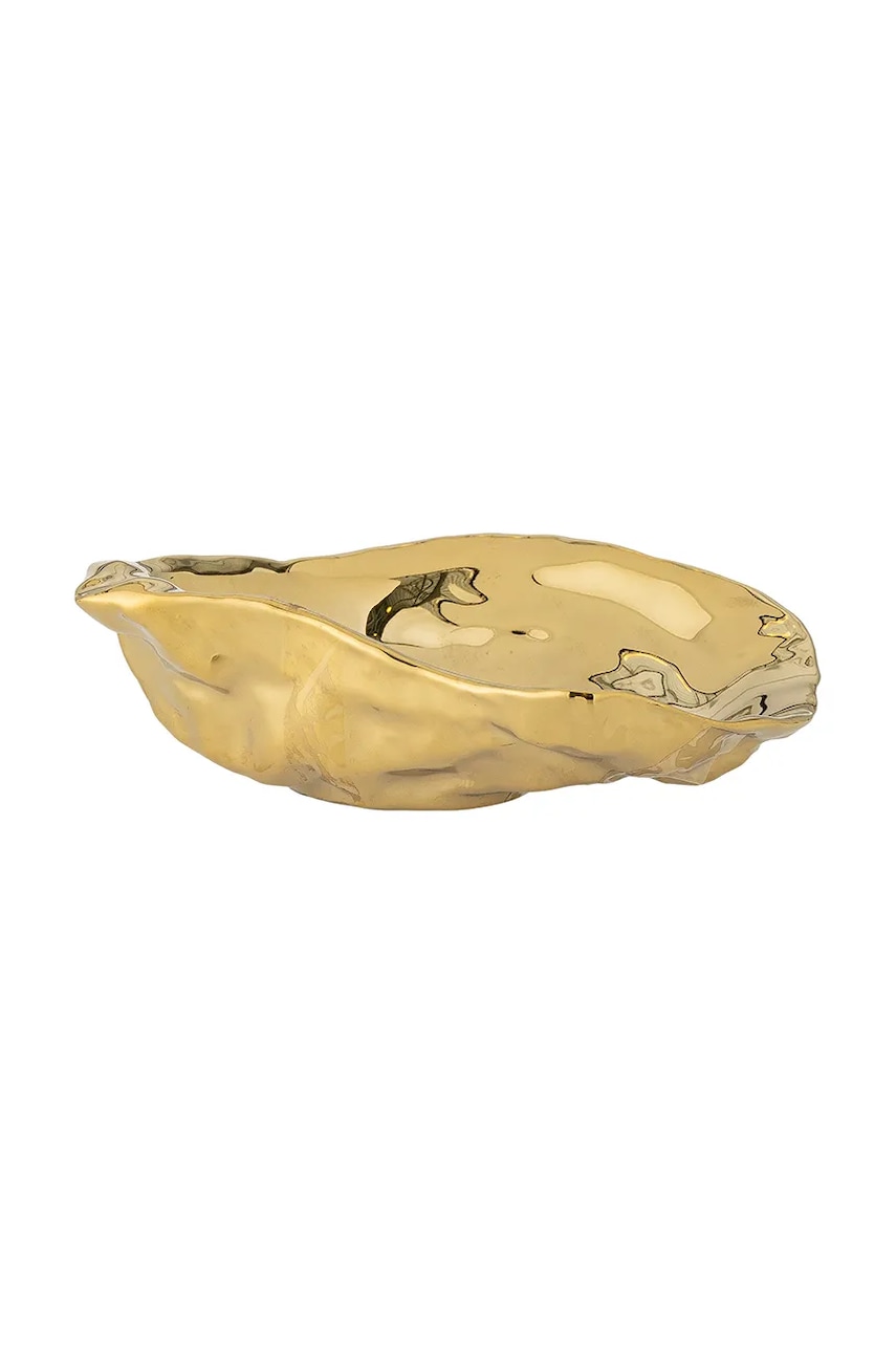 Bloomingville bol decorativ Kellis 12,5 x 4 x 8 cm culoarea galben