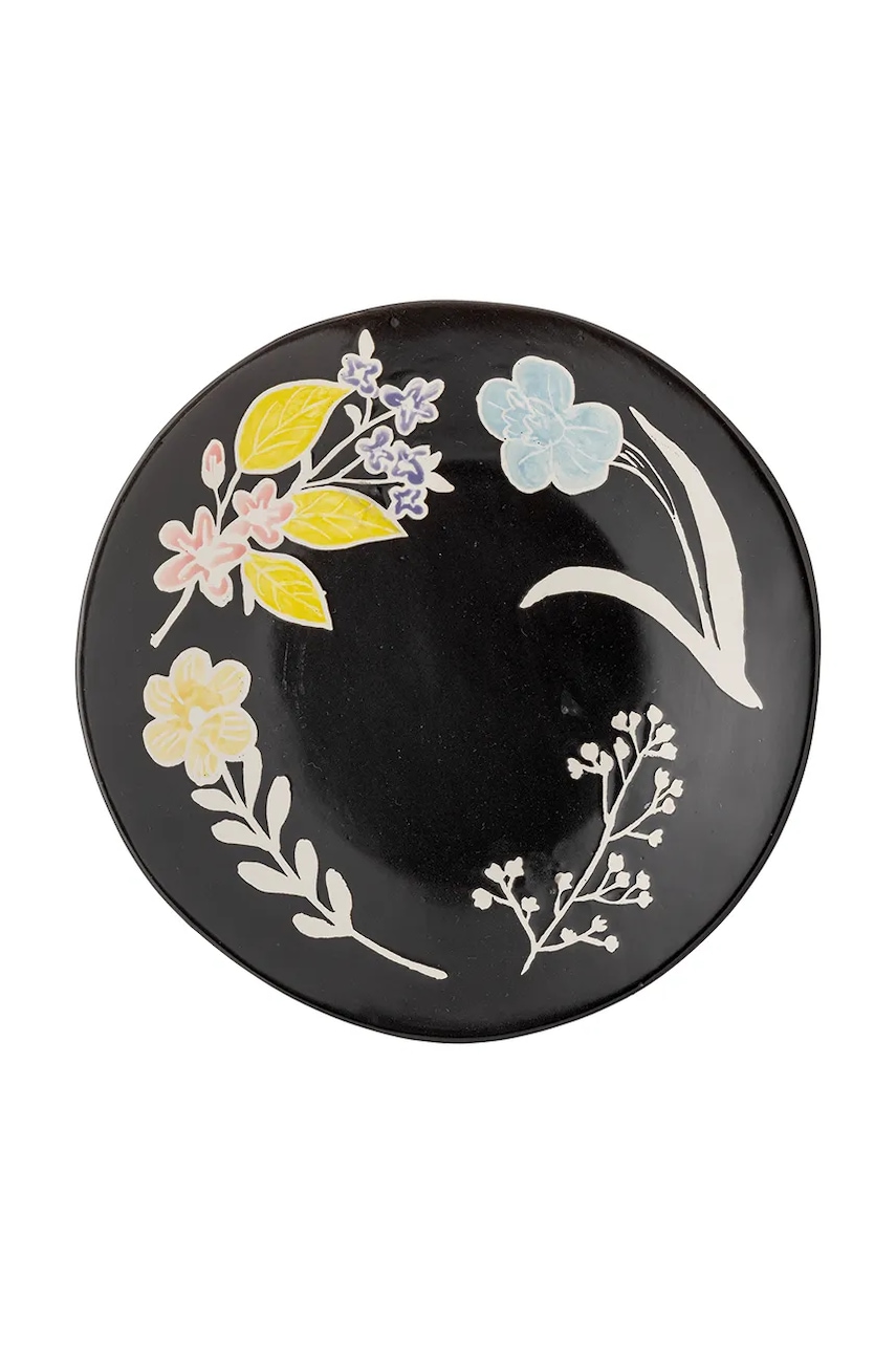 Bloomingville tavă de servire 26 x 3,5 x 25 cm culoarea negru