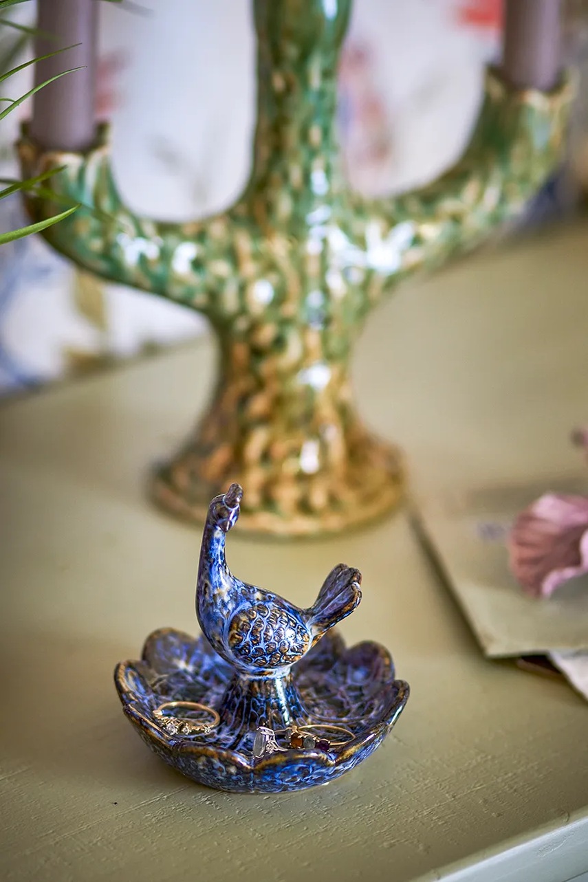 Διακοσμητικό μπολ Bloomingville Kali 9,5 x 9,5 cm χρώμα: μπλε φωτογραφία