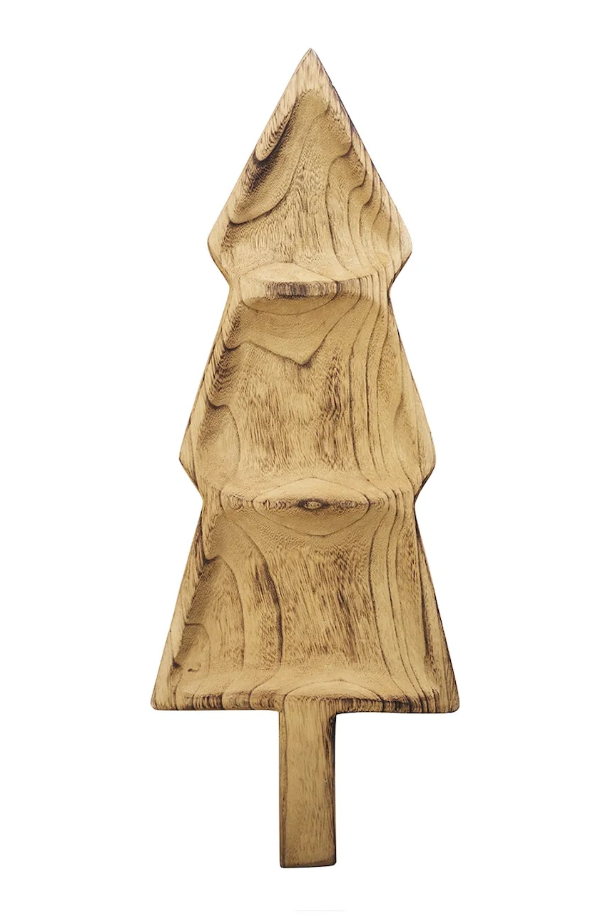 Madam Stoltz tavă decorativă 24 x 62 cm culoarea maro Madam Stoltz tavă decorativă 24 x 62 cm culoarea maro