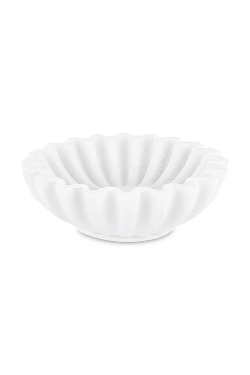 home & lifestyle castron de servire 5 x 15 cm culoarea alb