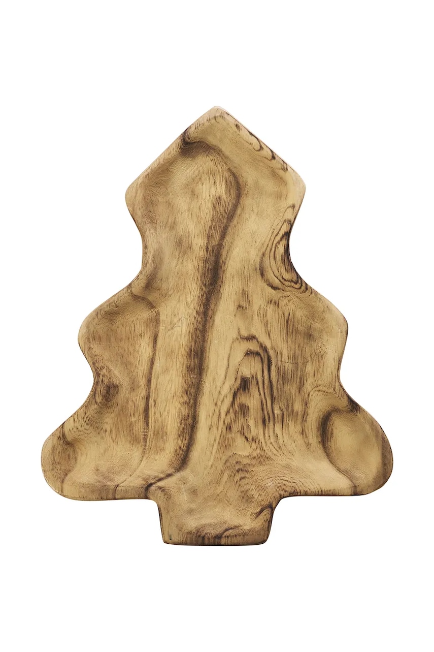 Madam Stoltz tavă decorativă 33 x 40 x 3 cm culoarea maro Madam Stoltz tavă decorativă 33 x 40 x 3 cm culoarea maro