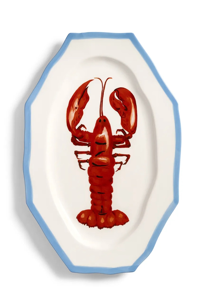 &k amsterdam farfurie sirene 41,5 x 27 x 2,5 cm &k amsterdam farfurie sirene 41,5 x 27 x 2,5 cm