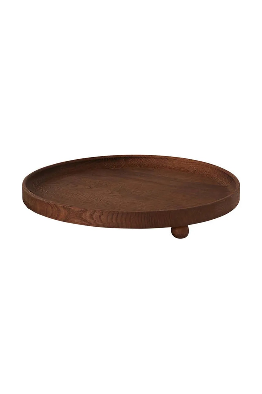 OYOY tavă decorativă Inka 30 x 30 x 4,7 cm culoarea maro