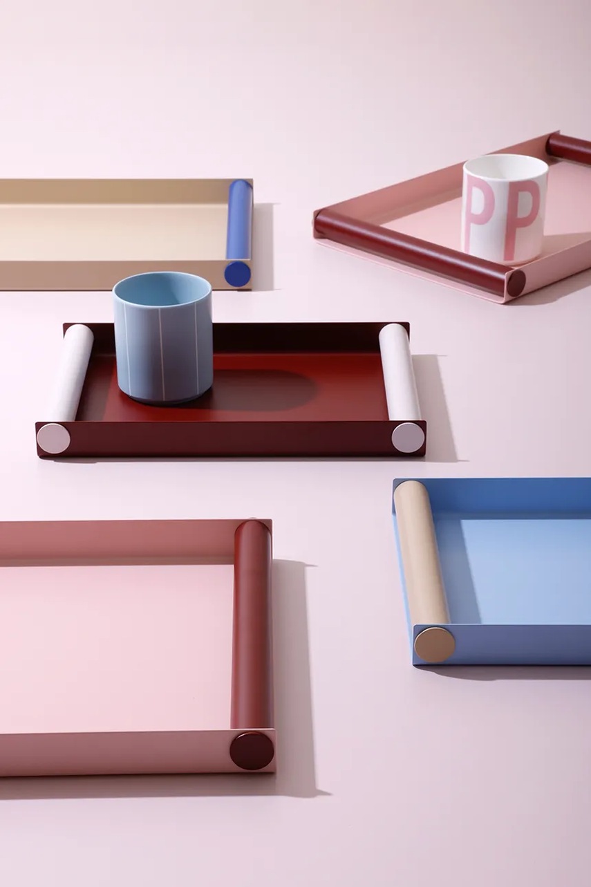 Δίσκος σερβιρίσματος Design Letters Ray L/30 x 25,5 x 3,2 cm χρώμα: ροζ φωτογραφία