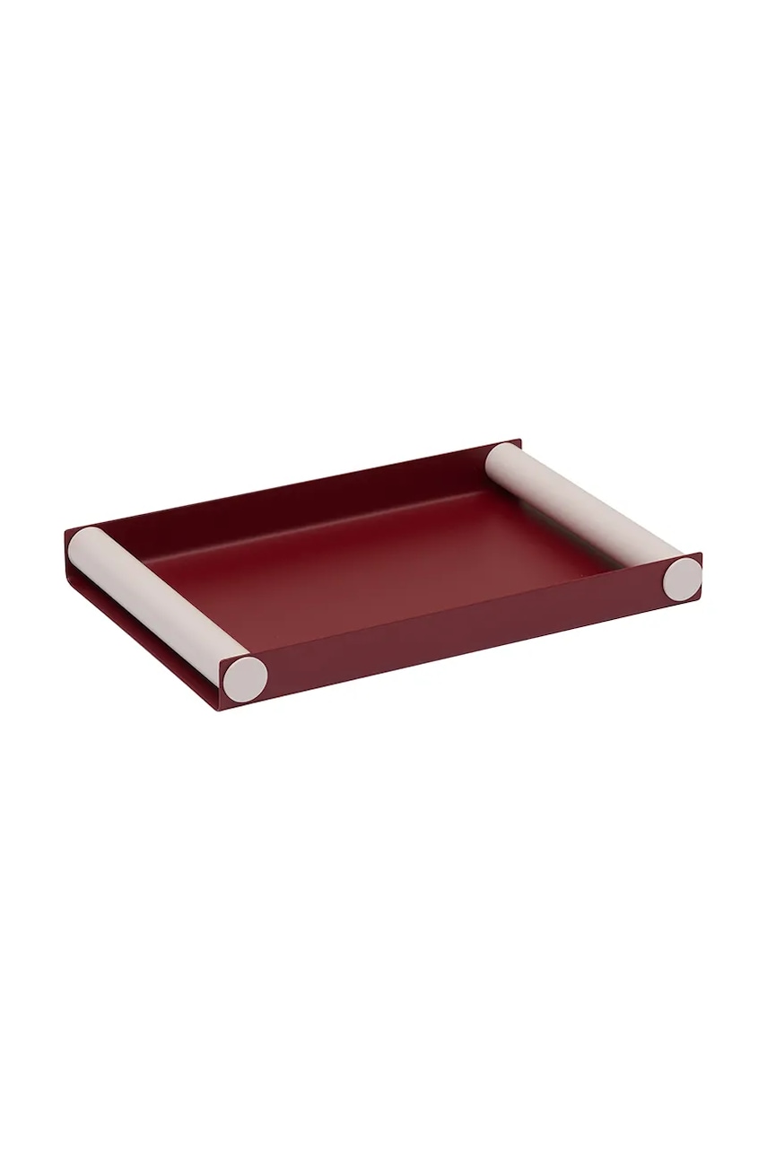 Design Letters tavă de servire Ray M/30 x 25,5 x 3,2 cm culoarea bordo