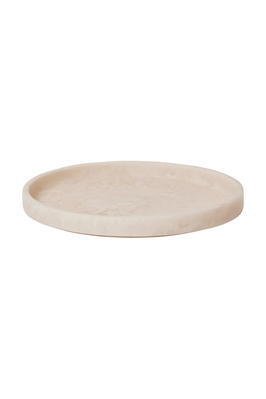 ferm LIVING tavă decorativă Mist 30 cm culoarea bej