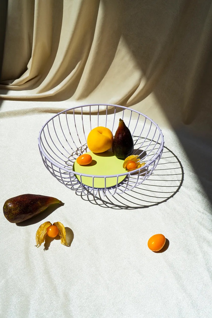 Καλάθι φρούτων Octaevo Iris 27 x 26 x 10,5 cm χρώμα: μοβ φωτογραφία