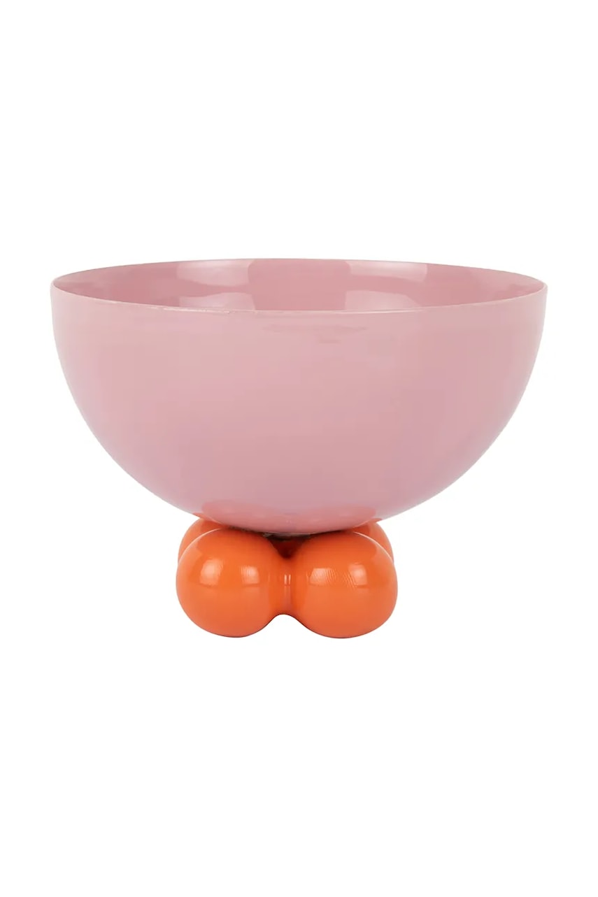 Present Time bol decorativ Double Funky S/9,5 x 11,5 cm culoarea roz