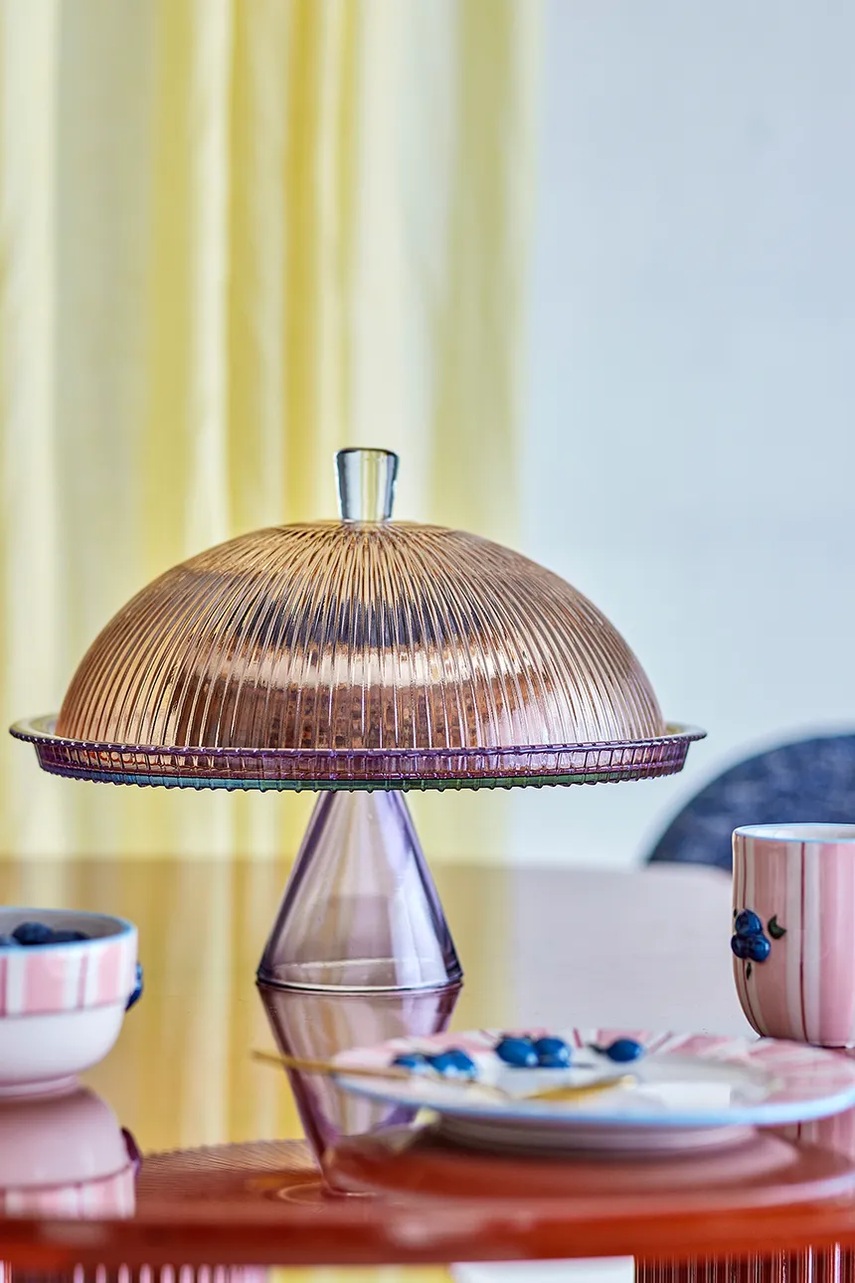 Βάση για τούρτες με αμπαζούρ Bloomingville Tayo 32 x 24,5 cm φωτογραφία