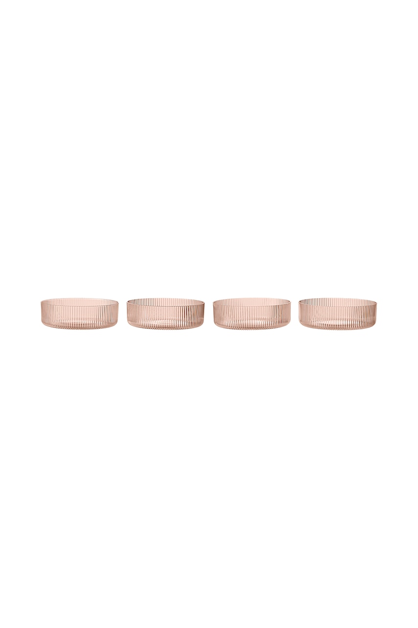 Ferm Living set zdjela od puhanog stakla Ripple
