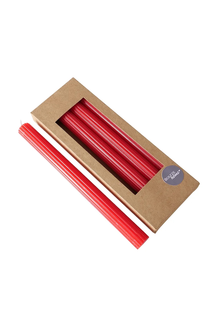 Boltze set de lumânări Classic 25 cm 4-pack culoarea roșu