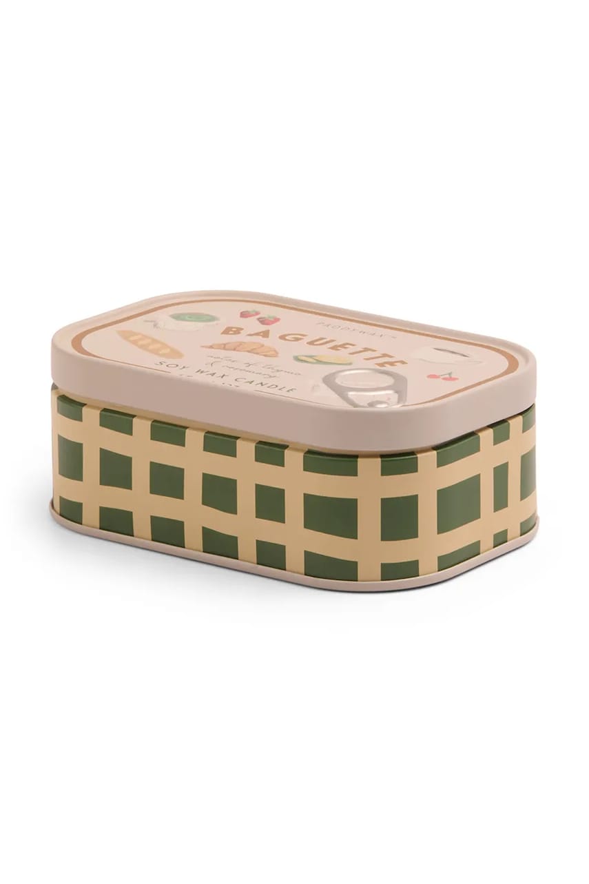 Paddywax lumânare de soia Baguette Printed Tin, Rosemary Thyme127 g Paddywax lumânare de soia Baguette Printed Tin, Rosemary Thyme127 g