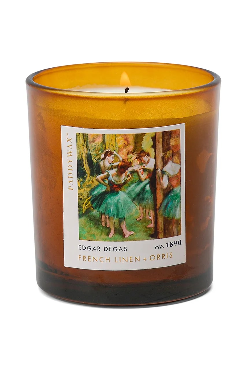 Paddywax lumânare parfumată de soia Impressionist, Degas Dancers \'Pink & Green\' 170 g culoarea maro