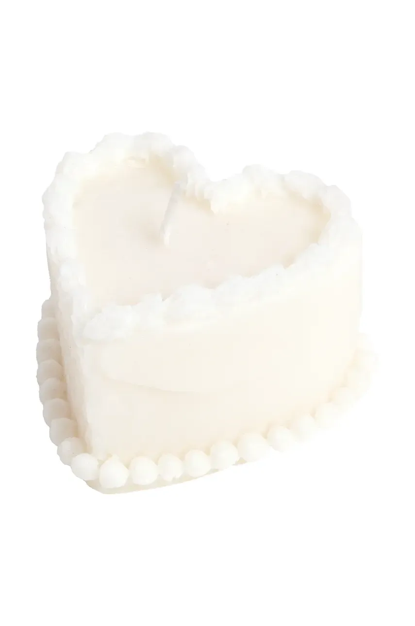 Levně Dekorativní svíčka DOIY Sweetie, Cake bílá barva