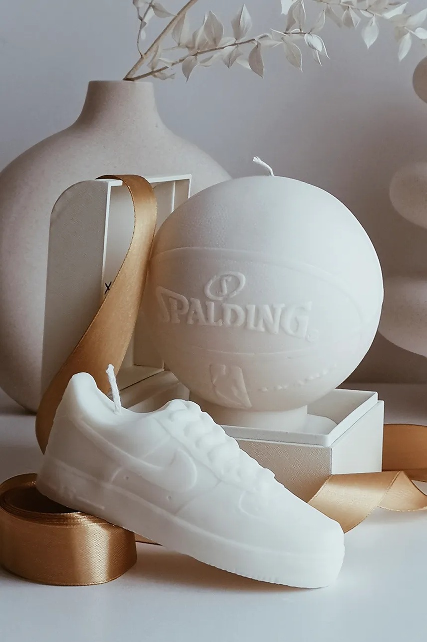 Διακοσμητικό κερί Temida Inspired Ball 760 g χρώμα: μπεζ φωτογραφία