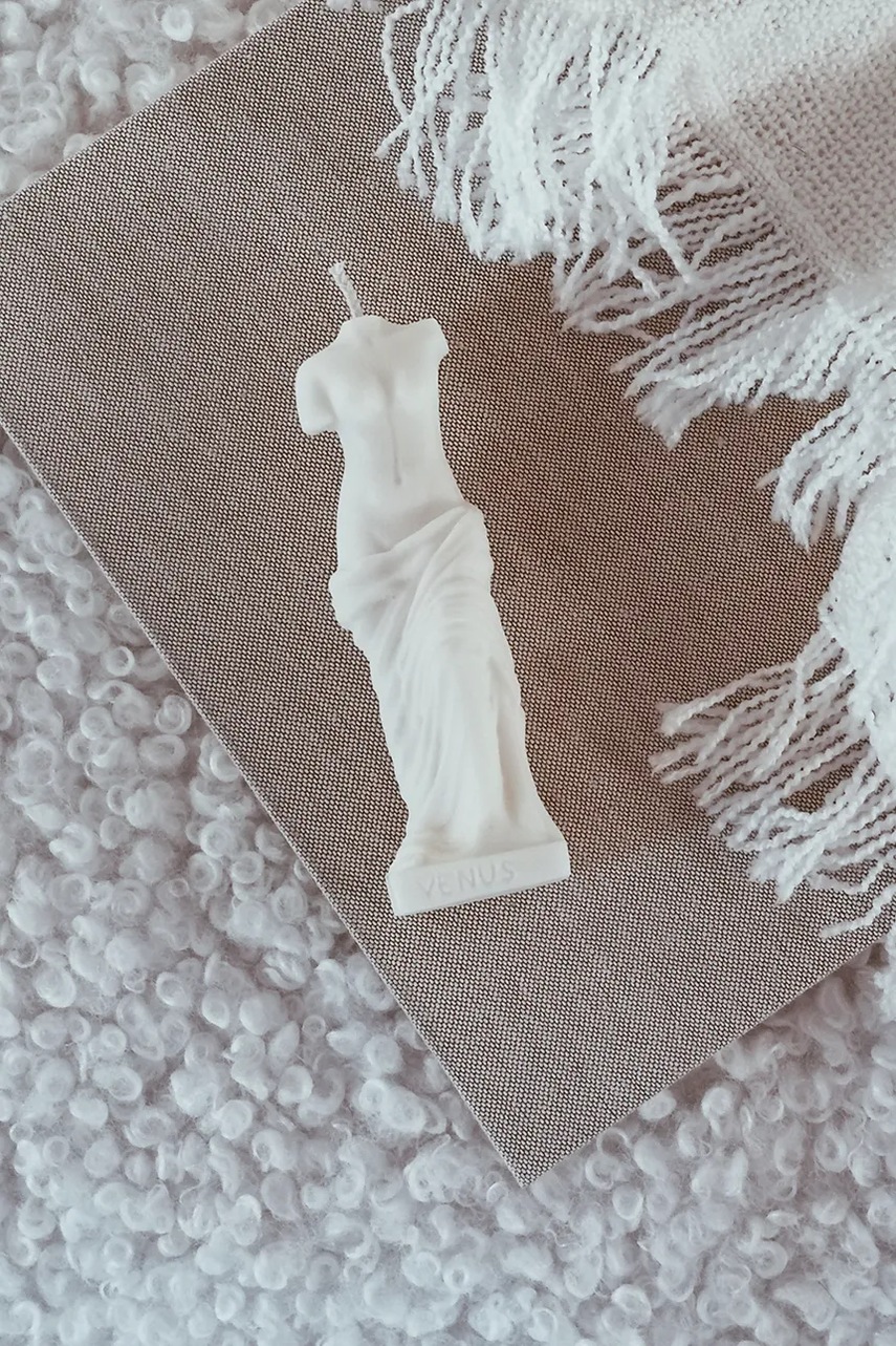 Διακοσμητικό κερί Temida Goddess 50 g χρώμα: μπεζ φωτογραφία