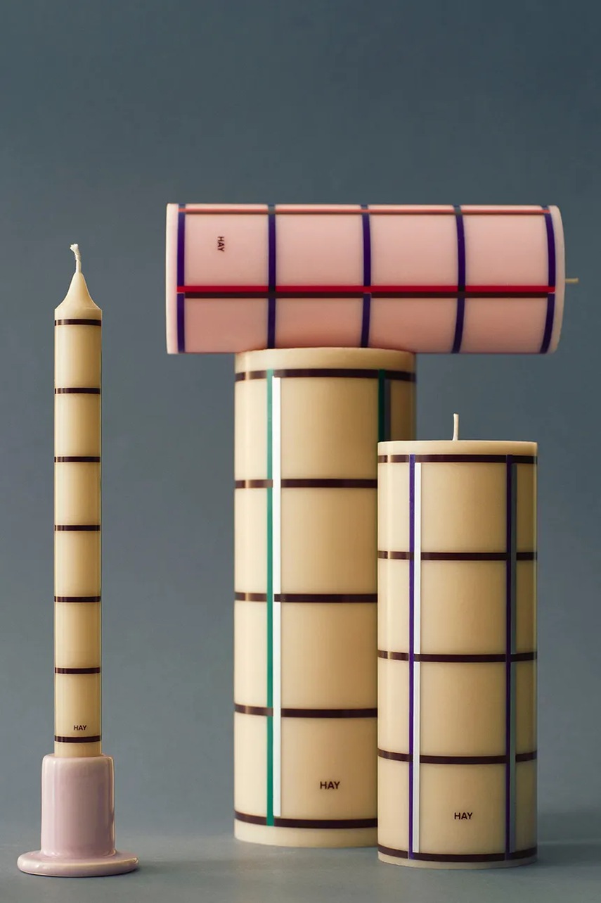 Διακοσμητικό κερί HAY Column Candle 7 x 20 cm χρώμα: μπεζ φωτογραφία