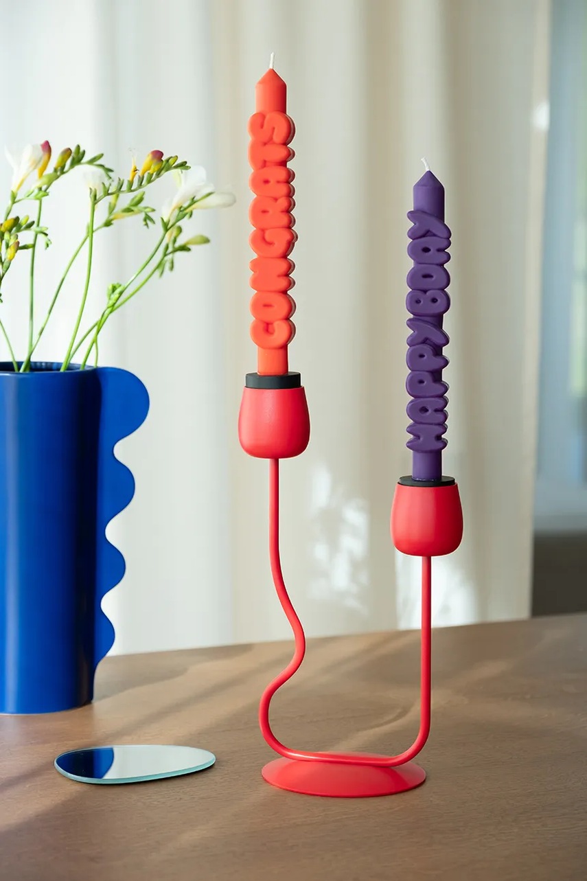 Σετ κεριών CandleHand B-Day Set 23 cm 2-pack χρώμα: πολύχρωμο φωτογραφία