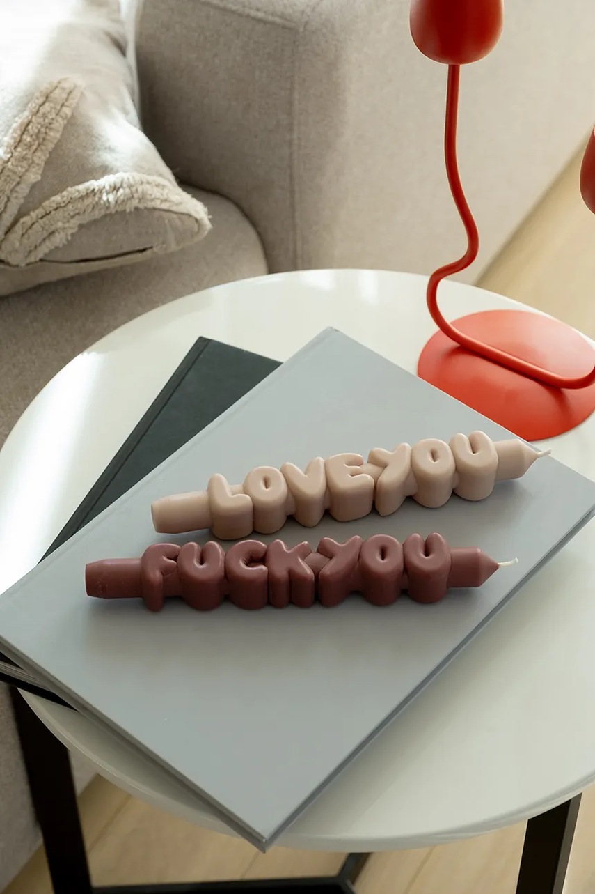 Σετ κεριών CandleHand Confrontatio 23 cm 2-pack χρώμα: πολύχρωμο φωτογραφία