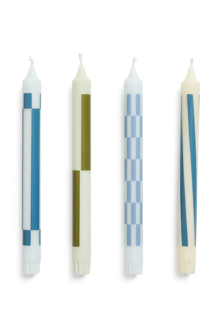 HAY set de lumânări Pattern 24 x 2,2 cm 4-pack