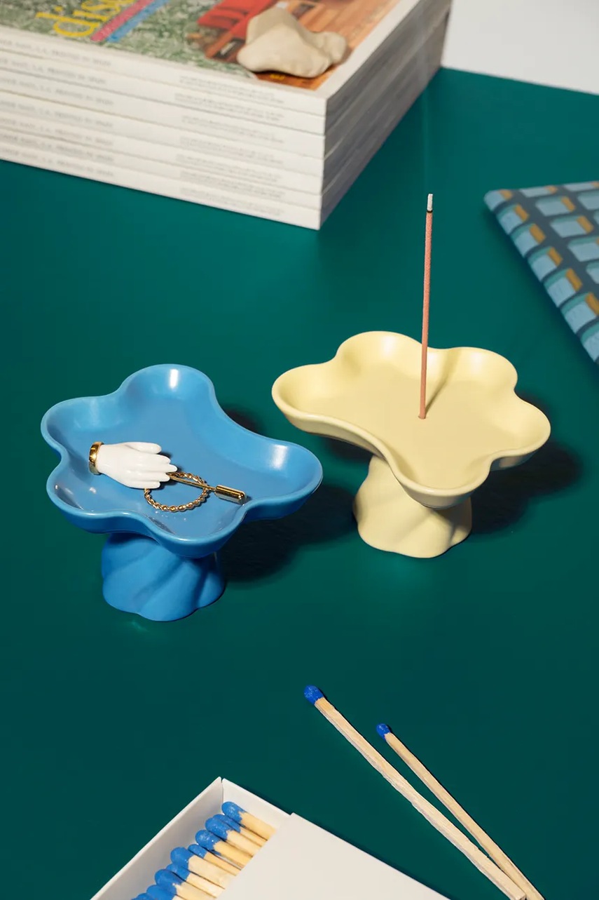 Θυμιατοθήκη για αρωματικά στικ Octaevo Templo 8 x 9 x 5 cm χρώμα: κίτρινο φωτογραφία