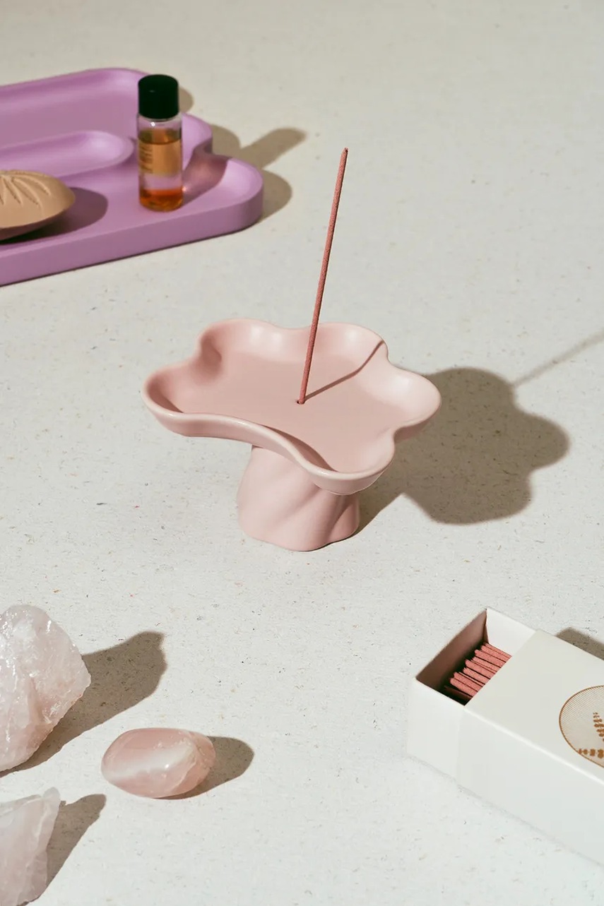 Θυμιατοθήκη για αρωματικά στικ Octaevo Templo 8 x 9 x 5 cm χρώμα: ροζ φωτογραφία