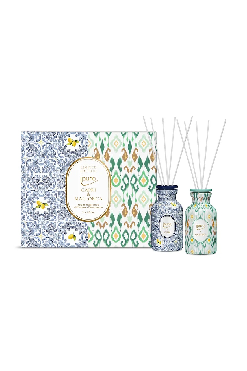 Ipuro kit difuzor de aromă Capri & Mallorca, 2 x 50 ml 2-pack