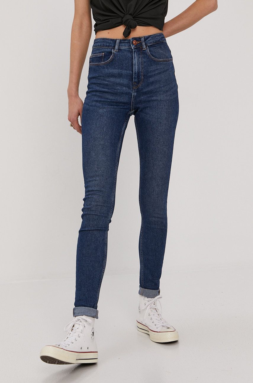 Pieces Jeans femei, high waist imagine reduceri black friday 2021 answear.ro