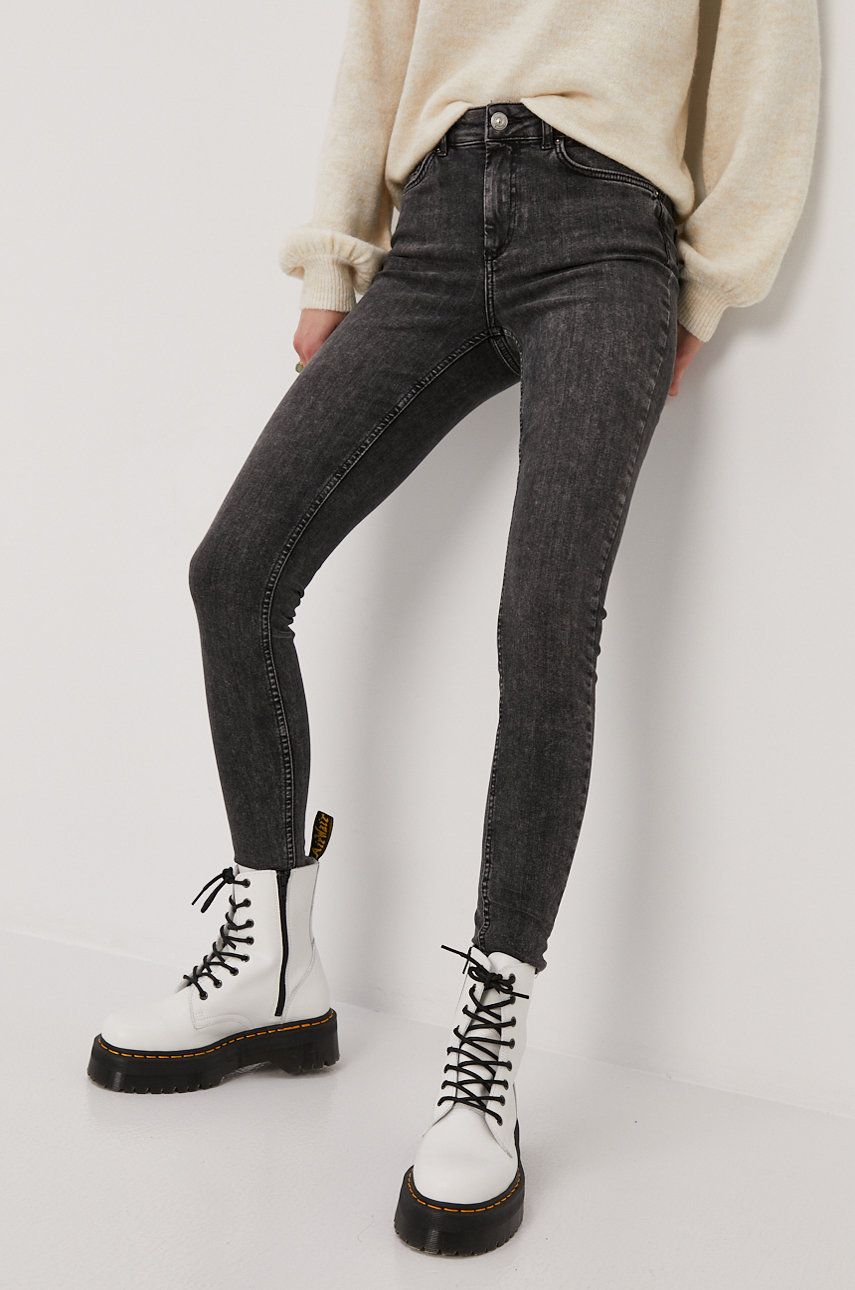 Pieces Jeans femei, medium waist 2023 ❤️ Pret Super answear imagine noua 2022