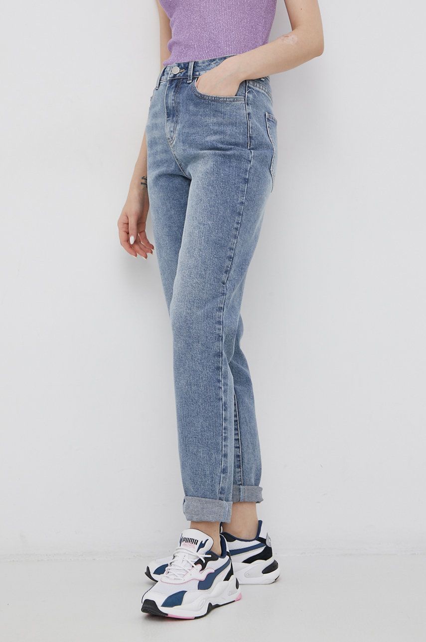 Vila jeansi femei, high waist