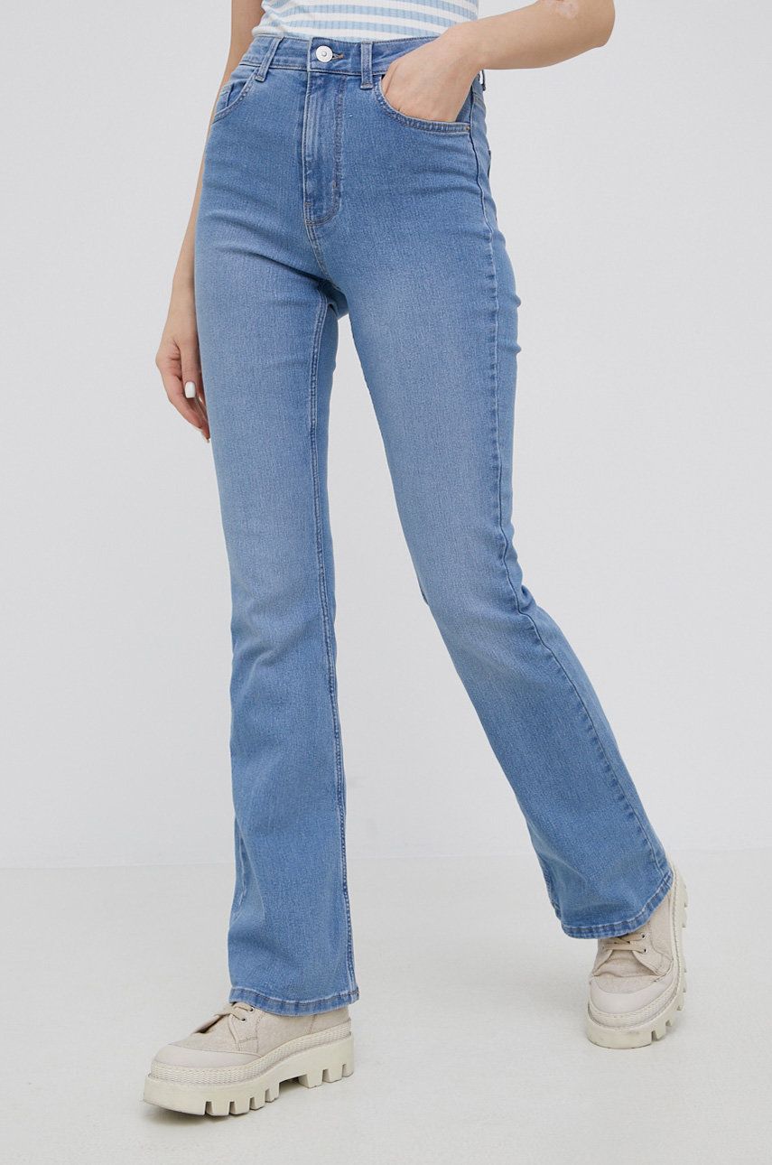 Pieces jeansi femei, high waist answear.ro